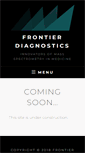 Mobile Screenshot of frontierdiagnostics.com