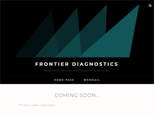 Tablet Screenshot of frontierdiagnostics.com